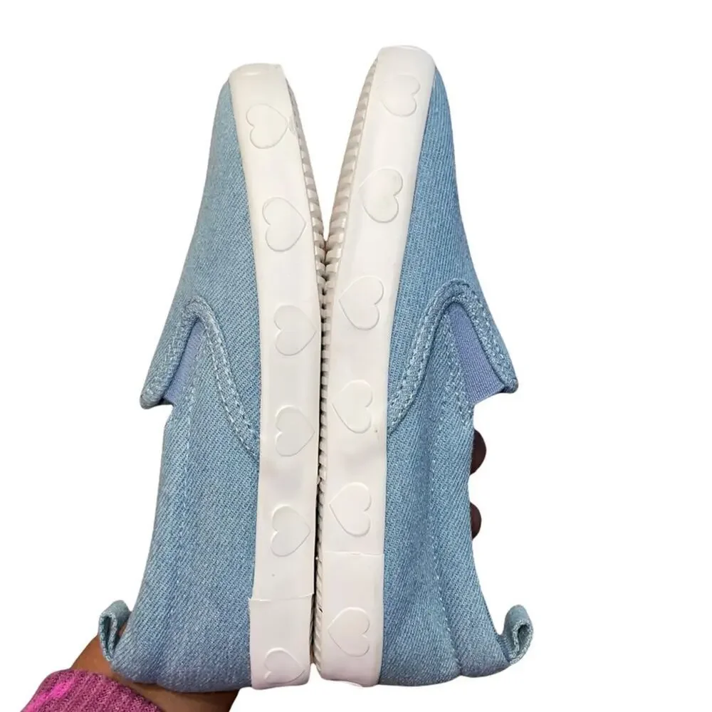 Old Navy Light Blue Denim Slip-on Shoes Size 11